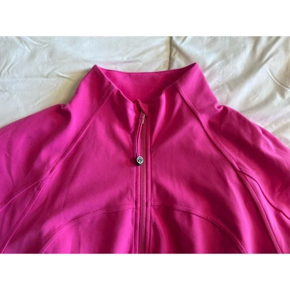 New Lululemon Nulu Cropped Define Jacket Size 10 Sonic Pink SNCP Full Zip NWT - Picture 11 of 16